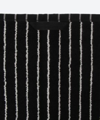 ハンドタオル　５０×９０ｃｍ　Ｂｌａｃｋ　Ｓｔｒｉｐｅｓ
