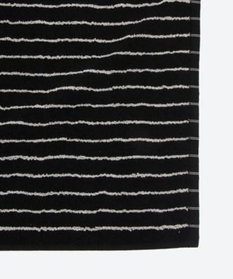バスタオル Black Stripes 70×140cm | TEKLA