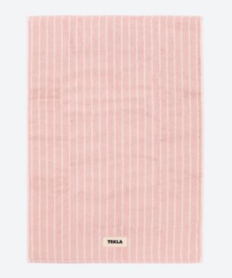 ＜TEKLA＞バスマット　７０×５０ｃｍ　Ｓｈａｄｅｄ　Ｐｉｎｋ　Ｓｔｒｉｐｅｓ