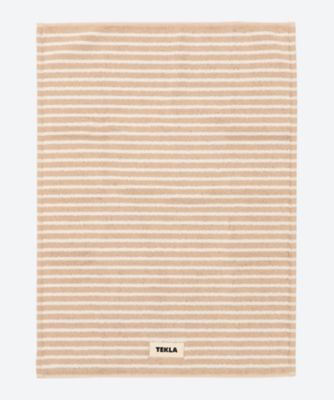 ＜TEKLA＞バスマット　Ｉｖｏｒｙ　Ｓｔｒｉｐｅｓ　７０×５０ｃｍ