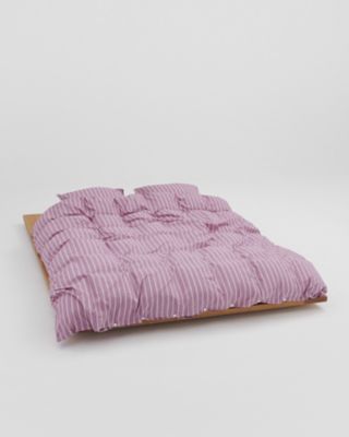デュベカバー　Ｍａｌｌｏｗ　Ｐｉｎｋ　Ｓｔｒｉｐｅｓ　１５０×２１０ｃｍ