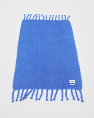 モヘヤブランケット　Ｂｌｅｕ　Ｏｕｔｒｅｍｅｒ