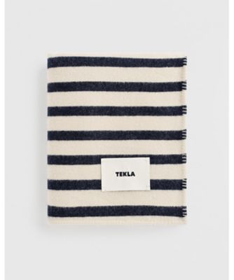 ＜TEKLA＞ＴＥＫＬＡ　ラムウールブランケット　Ｍａｇｐｉｅ　Ｓｔｒｉｐｅｓ　