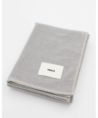 ＜TEKLA＞ＴＥＫＬＡ　ラムウールブランケット　Ａｓｈ