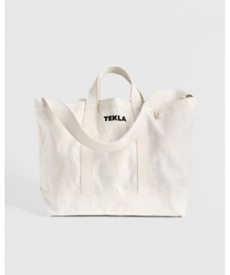 ＜TEKLA＞ビーチバッグ　Ｉｖｏｒｙ