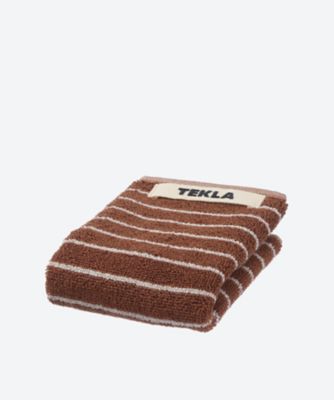 ＜TEKLA＞ウォッシュクロス　３０×３０ｃｍ　Ｒｕｓｔ　Ｓｔｒｉｐｅｓ