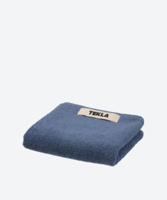 ＜TEKLA＞ゲストタオル　３０×５０ｃｍ　Ｓｔｏｒｍ　Ｂｌｕｅ　
