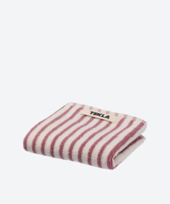 ＜TEKLA＞ゲストタオル　３０×５０ｃｍ　Ｒｉｐｐｌｅ　Ｓｔｒｉｐｅｓ