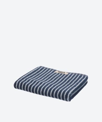 ＜TEKLA＞ハンドタオル　５０×９０ｃｍ　Ｒｉｖｅｒ　Ｓｔｒｉｐｅｓ