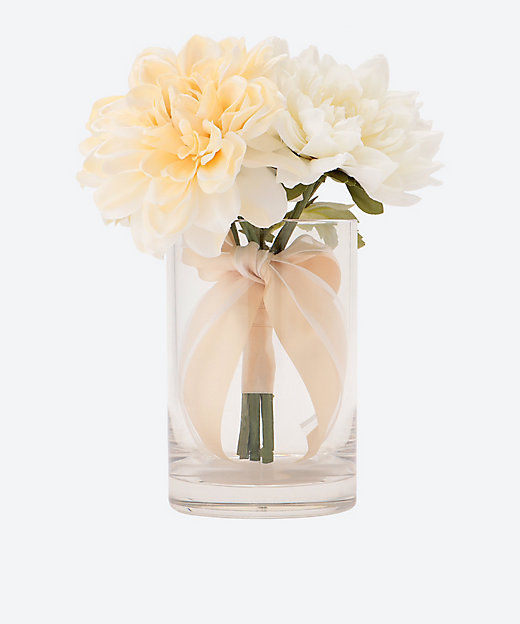 ＜三越伊勢丹/公式＞ ポリカーボネート花器付き オフホワイト系のブーケ ホワイト 花瓶