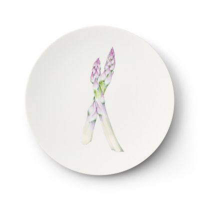 ＜畑萬陶苑＞Ｒｅｓｔａｕｒａｎｔ　ＭＡＩＳＯＮ　（Ｐａｒｉｓ）Ａｓｐａｒａｇｕｓ　Φ２３．５ｃｍ　Ｐｌａｔｅ　