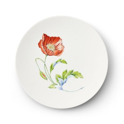 ＜畑萬陶苑＞Ｒｅｓｔａｕｒａｎｔ　ＭＡＩＳＯＮ　（Ｐａｒｉｓ）Ｓｈｉｒｌｅｙ　ｐｏｐｐｙ　Φ２３．５ｃｍ　Ｐｌａｔｅ　