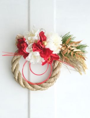 ＜Honey Garden＞紅白の丸〆のお飾り