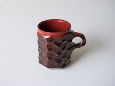 ＜Akihiro Woodworks＞ｊｉｎｃｕｐ　Ｕｒｕｓｈｉ　Ｒｅｄ　／　ＩＳＥＴＡＮ　ｍｏｄｅｌ　Ｌ