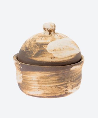 ＜田宮 亜紀＞土鍋　（炭化刷毛目）