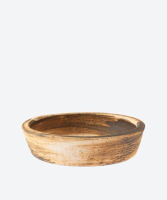 ＜田宮 亜紀＞グラタン皿（炭化刷毛目）大