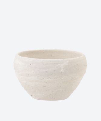 ＜田宮 亜紀＞丸カップ（白刷毛目）