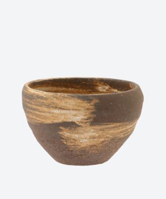 ＜田宮 亜紀＞丸カップ（炭化刷毛目）