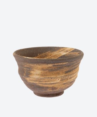 ＜田宮 亜紀＞碗（炭化刷毛目）