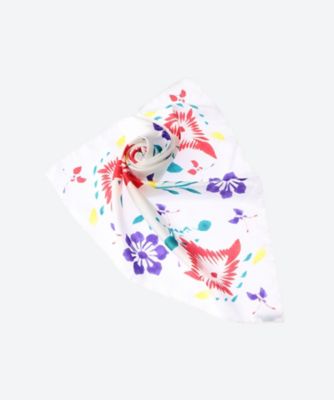 纏うこけし（シルクスカーフ／彩）
