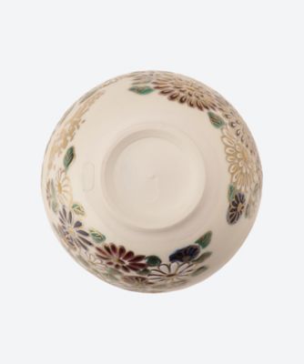 色絵　菊花　茶碗　