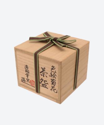 色絵　菊花　茶碗　