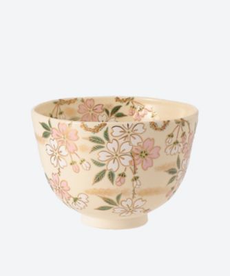 福本未来＞ 茶碗 色絵 桜