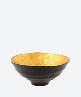 硝胎漆器抹茶碗　金地　若松蒔絵