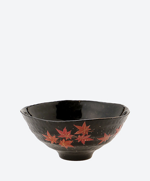 硝胎漆器抹茶碗 月に紅葉蒔絵 | 吉田華正/ヨシタカショウ | 三越 硝胎漆器抹茶碗 月に紅葉蒔絵 | 吉田華正/ヨシタカショウ | 三越
