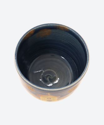 色絵　教会　筒茶碗