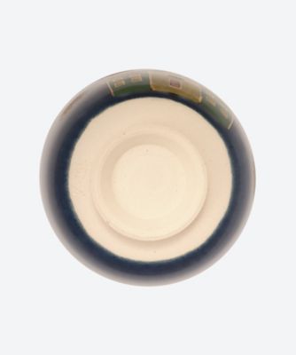色絵　教会　筒茶碗