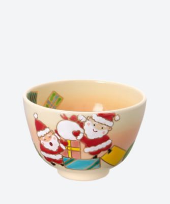 ＜加藤起楽＞色絵　サンタの贈りもの　茶碗