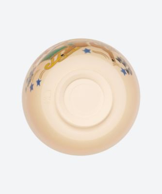 色絵　サンタと赤ハナのトナカイ　茶碗