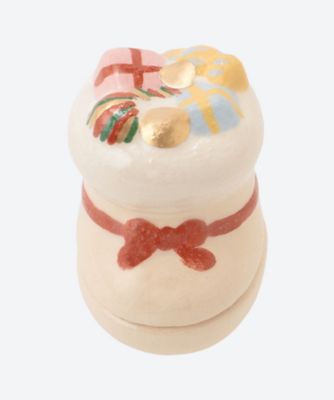＜楽入窯＞クリスマスブーツ　香合