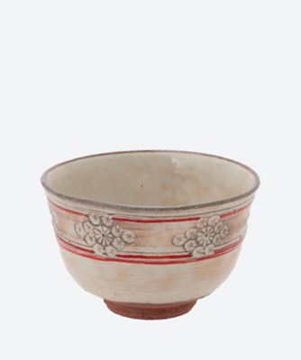 色絵　万両　茶碗　