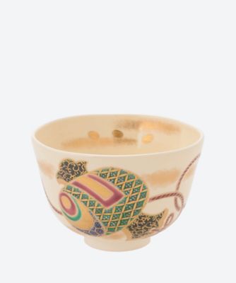＜福本未来＞色絵　小槌　茶碗