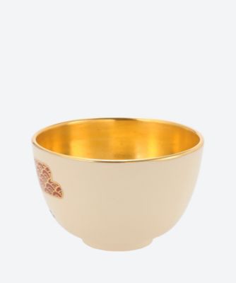 色絵　鶴に松　茶碗