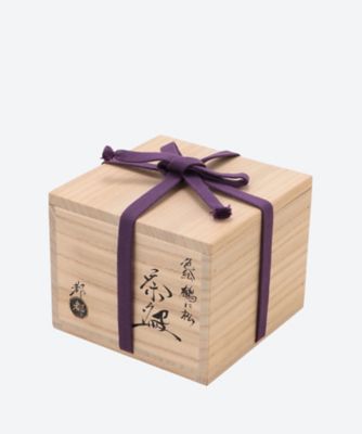 色絵　鶴に松　茶碗