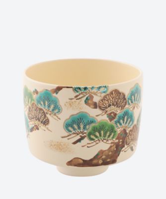 ＜加藤ひろこ＞松　筒茶碗