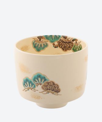松　筒茶碗