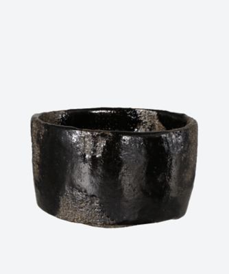光悦写　七里　黒茶碗