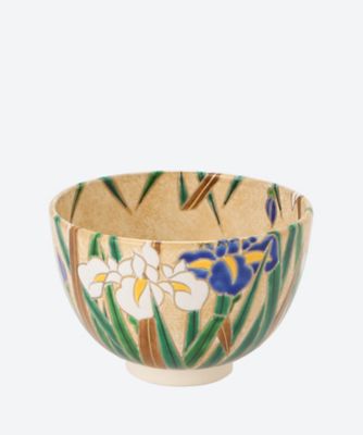 ＜加藤ひろこ＞金砂子　菖蒲　茶碗