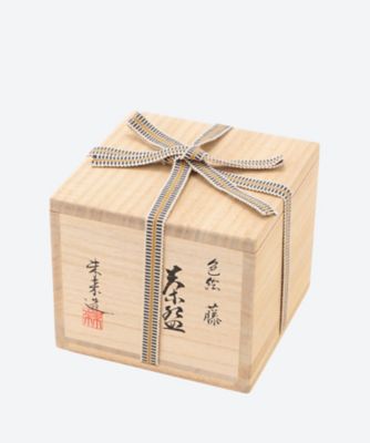 色絵　藤　茶碗