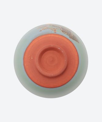 色絵　兜飾り　茶碗