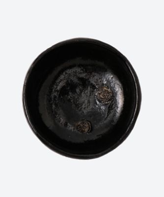 慶入写　大空　黒茶碗