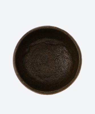 宗入鹿の声うつし　黒茶碗　