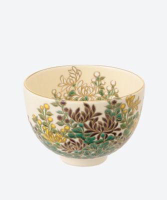 杉田祥平/スギタショウヘイ 色絵　群生菊ノ画　茶碗