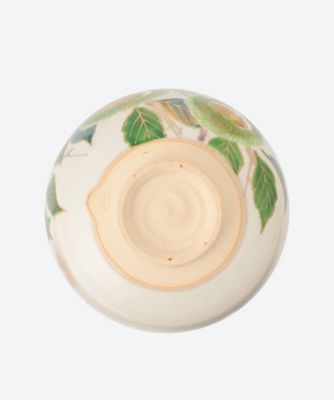 粉引　栗　茶碗