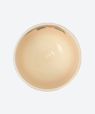 色絵　ポインセチア　茶碗
