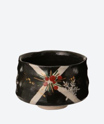 ＜吉村楽入＞おしゃれなクリスマス　茶碗